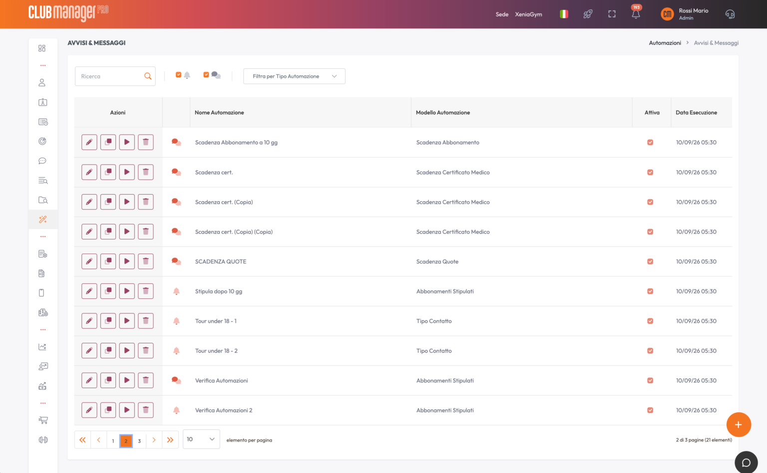 Gestionale Software in Cloud per Palestre - Segreteria Automazioni