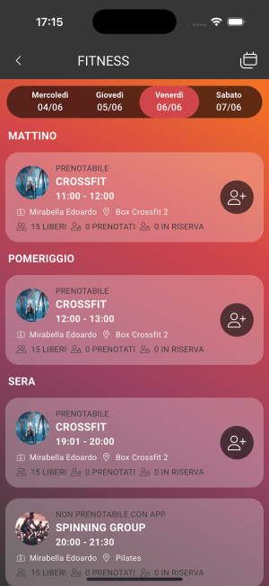 Calendario Corsi